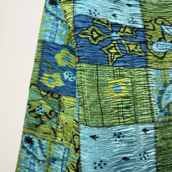 ANALOGY Vintage Bright Patchwork Full ZIp Jacket   Size M Medium - Picture 4 of 5